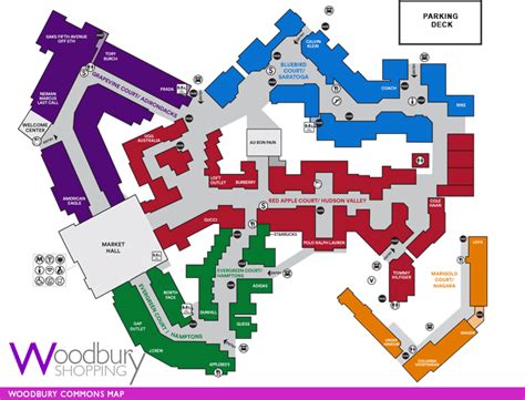 Center Map Featuring Dolce & Gabbana at Woodbury Common 